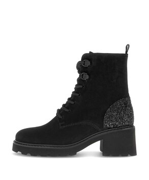 Schnürstiefelette schwarz