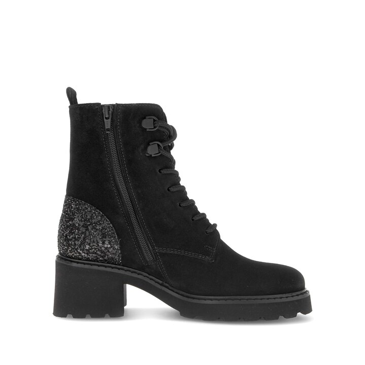 Schnürstiefelette schwarz #1