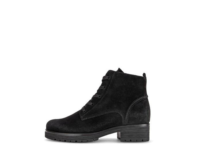 Schnürstiefelette schwarz #0