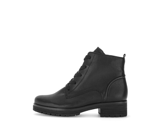 Schnürstiefelette schwarz #0