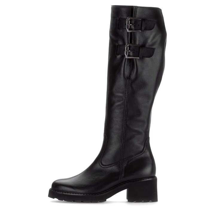 Laarzen op plateauzool zwart #0