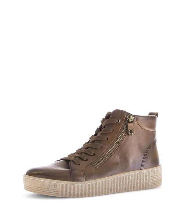 Sneaker high Glattleder braun Gabor