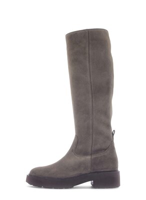 Stivali con plateau marrone