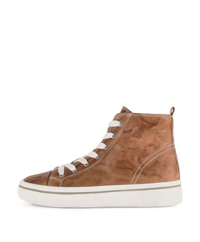Hoge sneaker bruin