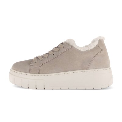Lage sneaker beige
