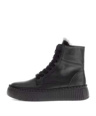 Stivaletto con plateau nero