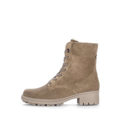 Schnürstiefelette braun