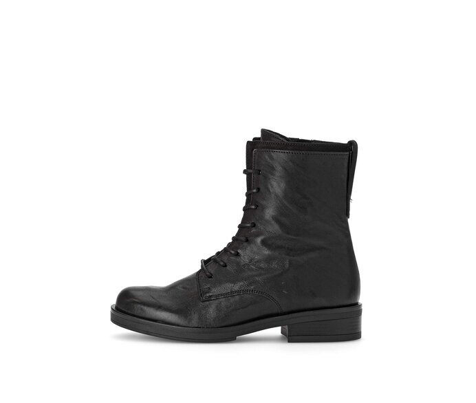 Schnürstiefelette schwarz #0