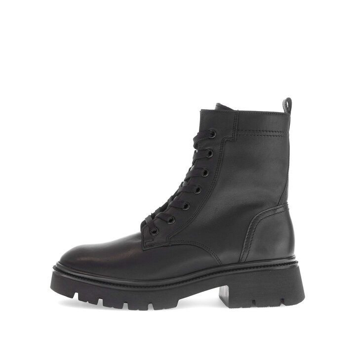 Schnürstiefelette schwarz #0