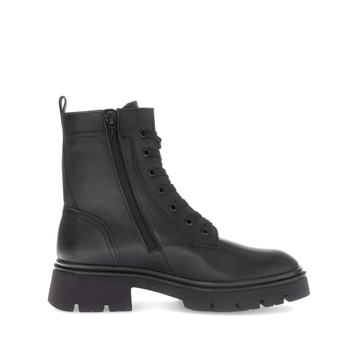 Schnürstiefelette schwarz #1