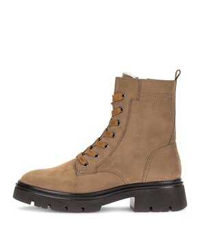 Schnürstiefelette braun