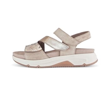 Sandalo con plateau oro