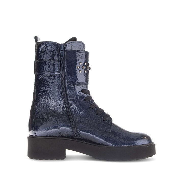 Schnürstiefelette blau #1