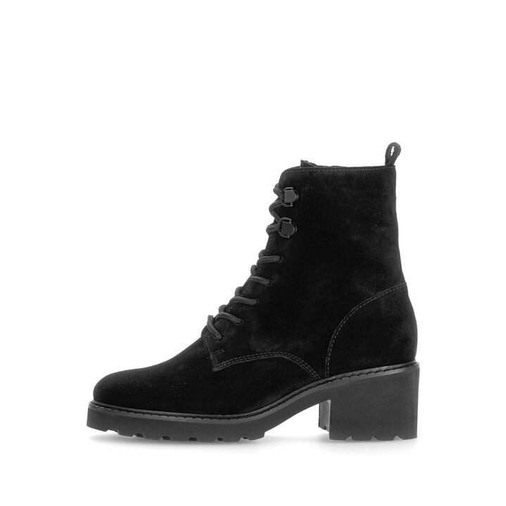 Schnürstiefelette schwarz #0
