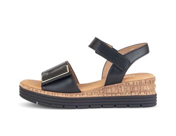 Plateau Sandale schwarz