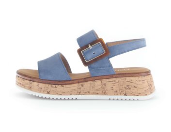 Plateau Sandale blau