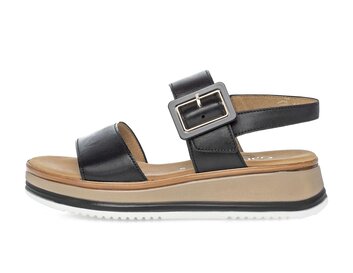 Plateau Sandale schwarz