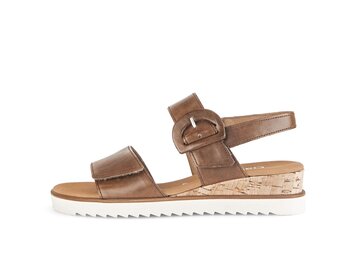 Plateau Sandale braun