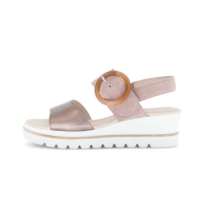 Sandale met plateauzool rose