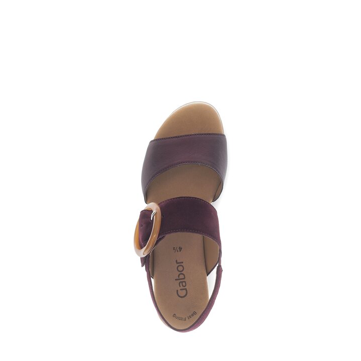 Plateau Sandale rot #5