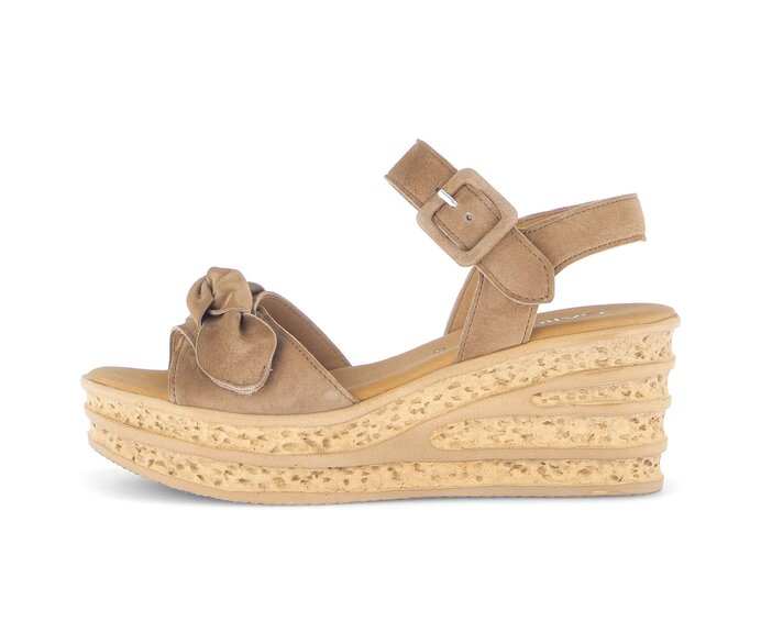 Keilsandalette braun #0