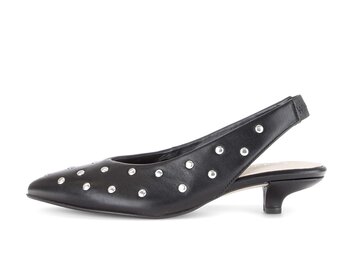 Escarpin à talon ouvert noir