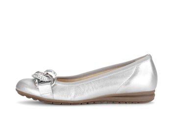 Sportliche Ballerina silber