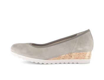 Escarpins compensés vert