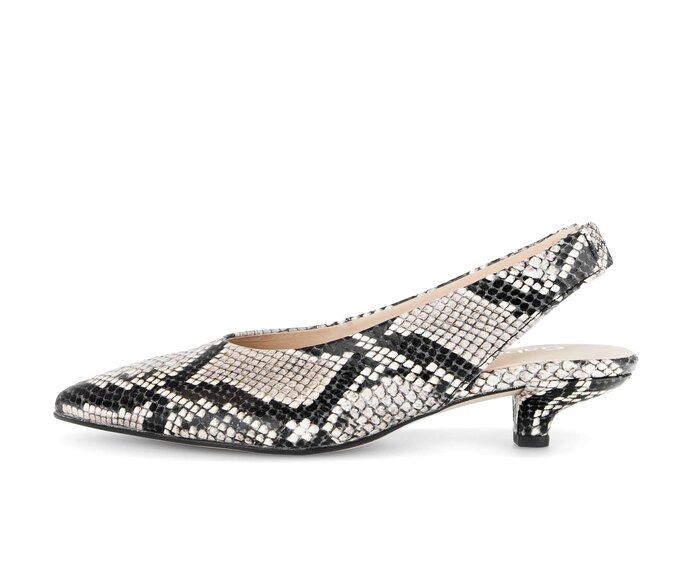 Escarpin à talon ouvert beige #0