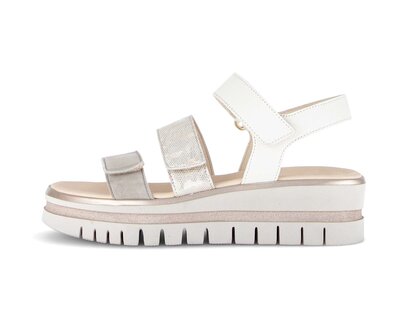 Sandalo con plateau multicolore