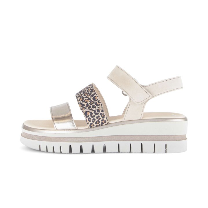 Sandalo con plateau multicolore #0