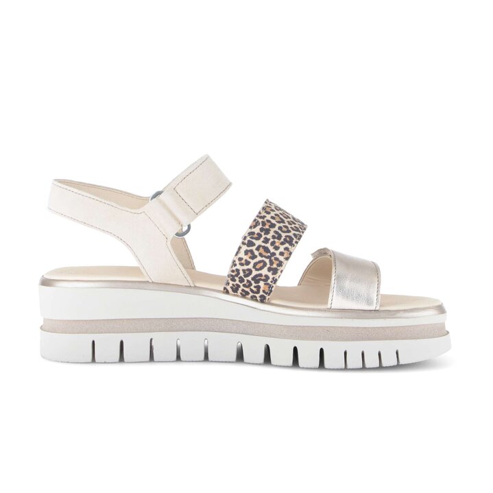 Sandalo con plateau multicolore #1