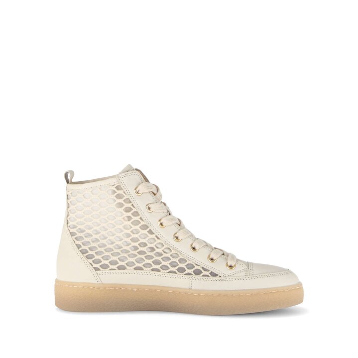 Hoge sneaker beige #1