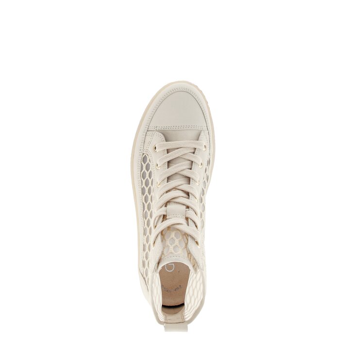 Hoge sneaker beige #5