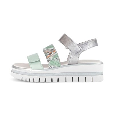 Sandale met plateauzool multicolour