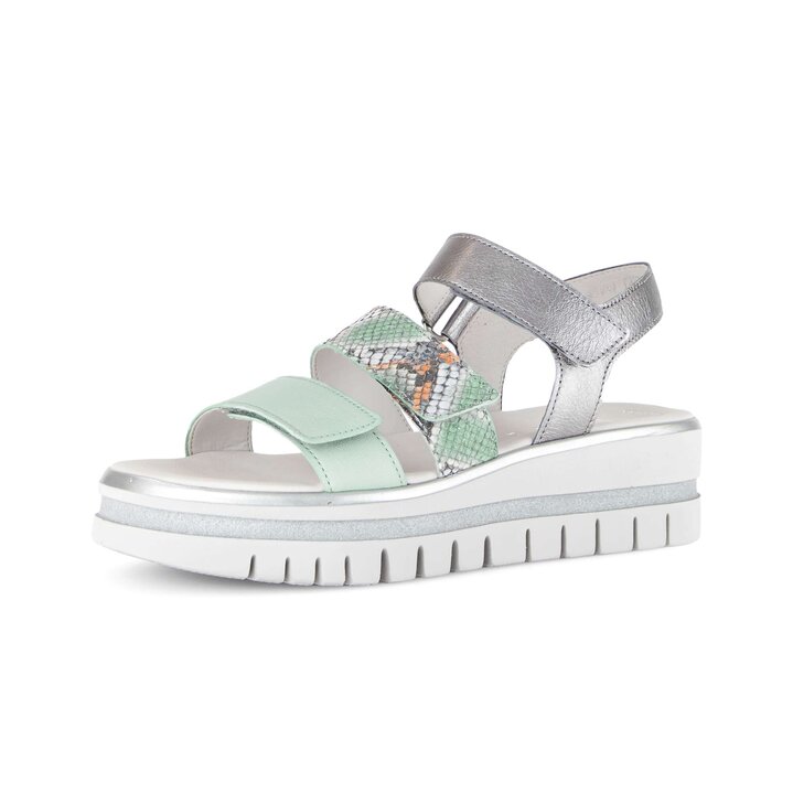 Sandalo con plateau multicolore #2