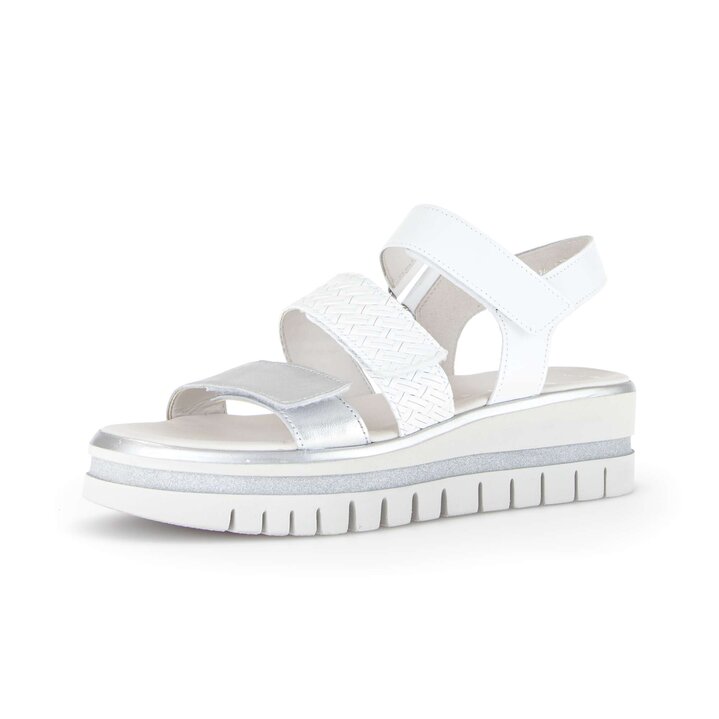 Platåsandaler vit #2