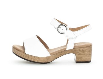 Plateau Sandale weiß