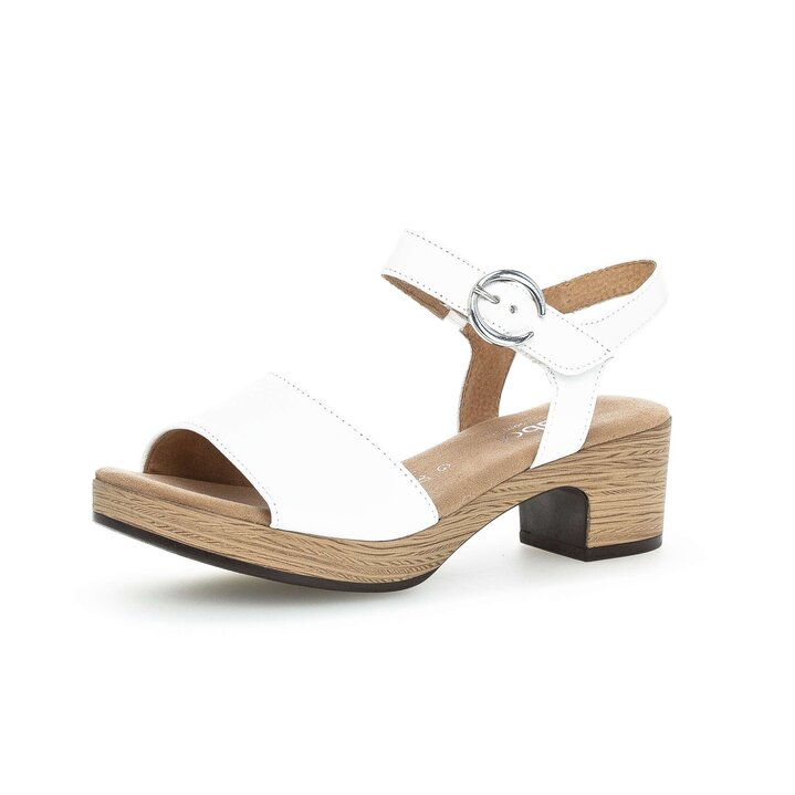 Plateau Sandale weiß #2