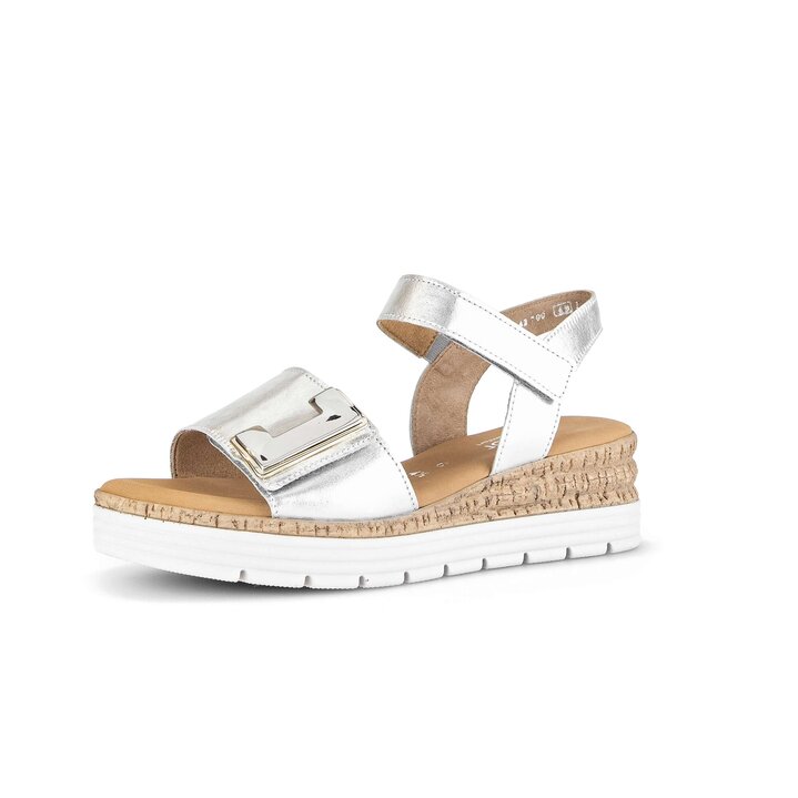 Sandale à plateforme argent #2