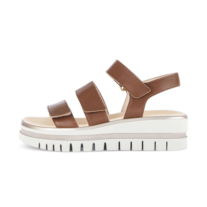 Sandale met plateauzool bruin #0