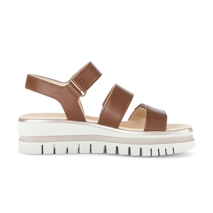 Sandale met plateauzool bruin #1