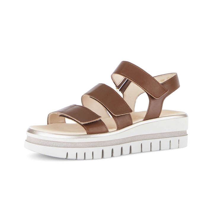 Sandale met plateauzool bruin #2