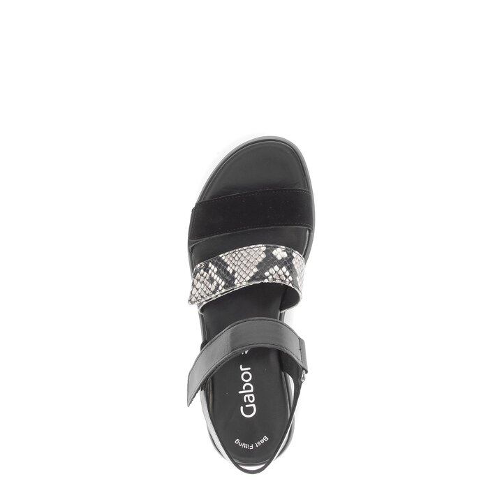 Sandalo con plateau nero #5