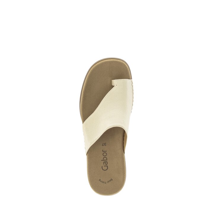 Tongs beige #5