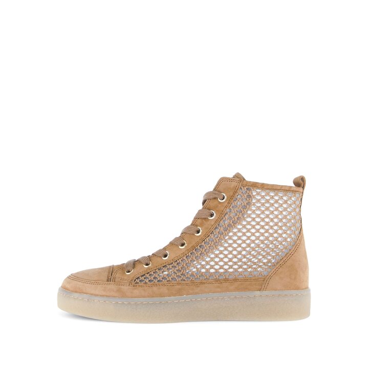 Hoge sneaker bruin #0