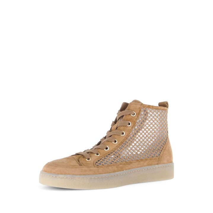 Hoge sneaker bruin #2