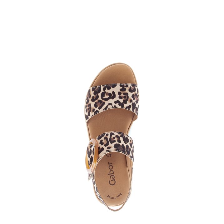 Platåsandaler beige #5