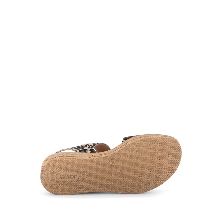 Platåsandaler beige #4