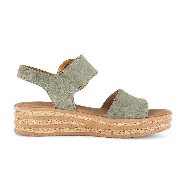 Sandale à plateforme vert #1